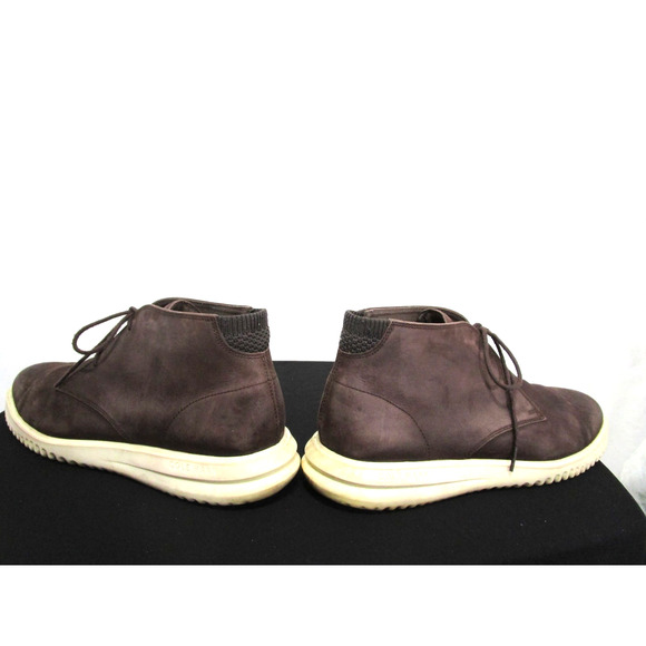 Cole Haan Grand + Brown Leather Chukka Sneaker Boots Men Sz 12 M - Picture 7 of 10